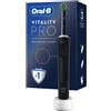 Oral-B Spazzolino Elettrico Ricaricabile Vitality Pro Nero, 1Testina 1Spazzolino