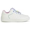 Geox J Washiba Girl D, Scarpe da Ginnastica, Bianco, 29 EU