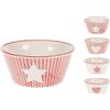 H&h Set H&H new Crochet 4 Tazze Colazione, New Bone China, 470cc