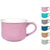 H&h 6 Tazze Te' In New Bone China Crayon Assortiti Senza Piatto H&H