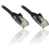 PremiumCord Cavo Patch Cat 6 UTP, 1Gbit/s, Cavo Ethernet, LAN, RJ45 Connettori, Flessibile e Robusto, AWG 26/7, Conduttori 100% CU, Nero, 1 m
