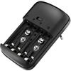 MKC | MKC-1292 Caricabatterie Universale per Batterie Ricaricabili AA/AAA/2x9V Ni-Mh/Ni-CD, Carica Affidabile e Sicura per Tutti i Tuoi Dispositivi