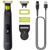 Philips OneBlade Pro 360 Face & Body Rasoio, Regolabarba e Rifinitore con Pettine di Precisione Regolabile 14 Lunghezze