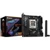 GIGABYTE B850I AORUS PRO Scheda Madre - Supporta processori AMD Ryzen Serie 9000, VRM digitale a 8+2+1 fasi, fino a 8400MHz