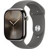 Apple Watch Series 10 Serie 10 GPS + Cellular 46mm Cassa in Titanio con Stone Grey Sport Band - M/L