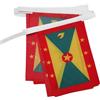 AZ FLAG Ghirlanda 6 Metri 20 Bandiere Grenada 21x15cm, Bandiera Grenadina 15 x 21 cm - Festone Bandierine