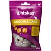 WHISKAS Groom & Care 45g snack con pollo per gatti