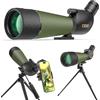 Gosky Cannocchiale da 20 - 60 x 80 cm, con treppiede, borsa per il trasporto e adattatore per smartphone, telescopio angolato BAK4, impermeabile per tiro, caccia, bird watching, paesaggi della fauna