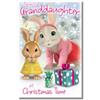 Danilo Promotions LTD Danilo Promotions - Biglietto di Natale ufficiale Peter Rabbit per nipote, con scritta Special Granddaughter at Christmas Time, multicolore