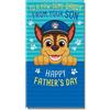 Danilo Promotions Ltd Paw Patrol - Biglietto per la festa del papà, papà da tuo figlio