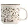 H&h Set H&H new Pausa Caffe' 6 Te', New Bone China, 220cc