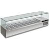 KLIMAITALIA Vetrina refrigerata - N. 9 bacinelle - cm 200 x 39.5 x 43.5 h