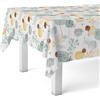 Martina Home Tovaglia in tela cerata Serpis turchese 140 x 140 cm