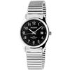 Akzent Exclusive Akzent 2700012 - Orologio da uomo in acciaio inox, con cinturino a cordino, rotondo, analogico, al quarzo, Nero , Bracciale