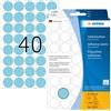 Herma Multi-purpose labels ø 19mm blue 1280 pcs.