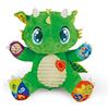 Clementoni Dragon Interactive Plush-Peluche Educativo Suoni e luci (Versione in Italiano), 6 Mesi+, 17392