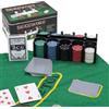 Tanness Set da poker da 200 pezzi, set da poker Casino Texas Holdem e Black Jacks Game Poker Set | Set di fiche da poker con tappetino da poker e scatola di latta | Fiches da casinò e carte da gioco |
