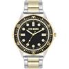 Steve Madden Orologio da braccialetto maschile, Bicolore/Nero