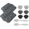 Cecotec Cestino Per Friggitrice Ad Aria In Silicone Cecofry Sweetbake Pack Accessories. Alta Qualità, Privi Di Bpa, Pennelli In Silicone, Compatibili Con Friggitrici Ad Aria Da 6-8L, Antiaderente