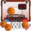 STAY GENT Canestro Basket Da Camera con Cambiamento Colore Luci LED Scorer Automatico e 4 Palloni, Mini Canestro Basket Bambini per Camera Casa Ufficio Interno Esterno Ragazzo Ragazza Adulti Sportivi