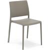 REDÒKASA Sedia in polipropilene MEGAN, impilabile, resistente ai raggi UV, design moderno, ideale per sala da pranzo, cucina, sala d'attesa, bar, ristoranti o giardino (Tortora, 1)