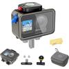 HolaFoto SeaFrogs Custodia per action cam impermeabile in lega di alluminio per DJI Osmo Action 4 Osmo 3, [200M / 656FT] custodia per fotocamera subacquea per la registrazione video di immersioni subacquee