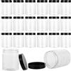 MUXHEL Set di 20 barattoli di plastica da 240 ml con coperchio, ermetici, con tappo a vite, set di barattoli per conserve con coperchio, barattoli di plastica per spezie, cereali, spezie
