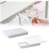 Helweet Cassetto Sotto Scrivania, Sotto il Cassetto Della Scrivania, Autoadesivo Nascosta Cassetto, Autoadesivo Cassetto Organizer, Cassetto adatto per Scrivania, Mobile, 22CM x 15.5CM x 3CM, 2 Pezzi