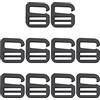 OLYCRAFT 10pz 245mm Fibbie G in Lega di Zinco G ganci fibbie fibbie regolabili in lega di zinco nero zaino bagagli cinghia fibbia fibbia all'aperto fettuccia fibbia clip forte fibbie per borse cintura