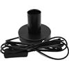 GBKDQQ Lampada da tavolo vintage E27, attacco E27, lampada da tavolo vintage con cavo da 1,8 m, lampada da comodino con interruttore cavo, max. 100 Watt, colore nero, esclusa lampadina