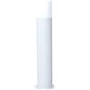 Partenopea® Lampione a led lampioncino con attacco per Lampadine E27 illuminazione da esterno palo da giardino per sentieri moderno (BIANCO 44 CM, Vuoto)