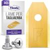 Filzada® 30x Lame per tosaerba compatibili con Husqvarna® Automower® e Gardena® + 30 viti - Lame di ricambio in titanio per robot