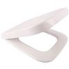 Calmwaters® Sedile WC per Keramag Renova Nr 1 Plan (202150, 202160) Abbassamento automatica, Copriwater made in EU, Coperchio rimovibile, Forma quadrata, Tavoletta WC Sovrapposto Bianco