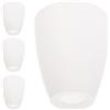 Artibetter 4 Pz Paralume Lampada da Tavolo Copertura Luce Plastica Bianco Paralume Sostituzione Piccola Lampada da Coperture Luce per Camera da Letto Soggiorno Accessori per