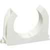 SOMA Clip per tubi in plastica, bianco, 50 mm, 9 pezzi, morsetto per tubo, resistente ai raggi UV