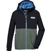 killtec Bambini e ragazzi La giacca funzionale è impermeabile/giacca antipioggia con cappuccio KOS 141 BYS JCKT, dunkel denim, 140, 43003-000