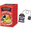 LONDON F&H COMPANY LONDON FRUIT & HERB COMPANY London Fruit® | Assortimento Infusi Frutta | 5 Mela Cannella, 5 Ribes Nero, 5 Spezie Arancia, 5 Limone Lime - 20 Filtri | Tisane Senza Caffeina