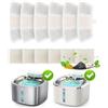oneisall 6 filtri di ricambio per dispenser d'acqua per gatti in acciaio inox da 3,5L modello PW04