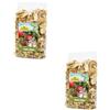 JR Farm Chips di Mela | Confezione Doppia | 2 x 80 g | Alimento singolo per roditori e conigli nani | Basso contenuto di grassi | Senza conservanti | Snack premio