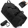 Laripwit Borsone da Viaggio con Ruote XXL 130-170L Espandibile Borsa Sportiva Pieghevole Grande Weekender per Viaggi, Campeggio, Nero