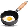 Yuragim Mini Padella per Friggere, Ø 11 cm Padella Piccola, Piccola Padella a Induzione, Padella per Uova Fritte, Mini Padella Portatile per Campeggio, Frittelle, Olio Caldo, Cucina a Gas