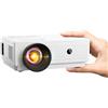Konsoefuly Home Theater Proiettore Portatile - Mini Proiettore 4K Supportato, Videoproiettore 15000 Lux, ±30° Keystone, Zoom 50%, Compatibile con iOS/Tablet/Laptop/PC/TV Stick/Box/Unità USB/DVD