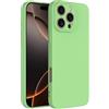 Captor Cover iPhone 16 Pro Max Custodia Colorata in Silicone Liquido, Flessibile, Bordo Rialzato per Schermo e Fotocamera, Morbida Con Microfibra Interna per iPhone 16 Pro Max Cover (Verde)