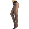 CALZITALY Collant Velati, Collant senza Cuciture, Calze Trasparenti, 15 DEN, Nero, Naturale, Blu, Viola, Verde, Rosso, Pois, S, M, L, XL, XXL, Made in Italy (XXL, Nero a Pois)