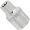 ViGOR V2728N Bussola Torx, larghezza chiave E8, attacco quadro da 3/8 di pollice (10 mm), profilo E, lunghezza 28 mm, utensile per lavori di precisione'.