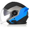 ORIGINE Casco Moto Jet Bluetooth Omologato ECE con Doppia Visiera