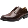 Bruno Marc Scarpe Eleganti Uomo Casual Stringate Scarpe da Abito,Size 40,Marrone Scuro,DOWNING-02-E