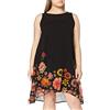 Desigual Vest_Lugano Abito Casual, Nero, XS Donna