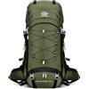 FUXIU Zaino versatile e spazioso da 60 litri, per alpinismo e campeggio, Verde militare