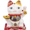 lachineuse Gatto della felicità e della felicità - Il giapponese Maneki Neko - Bianco - Salvadanaio - Oggetto decorativo giapponese - Idea regalo asiatica giapponese